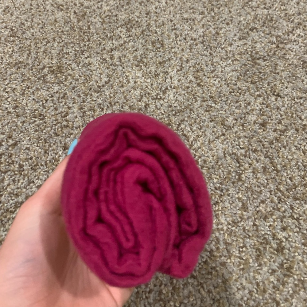 Burgundy Wrap Scarf - Picture 2 of 4